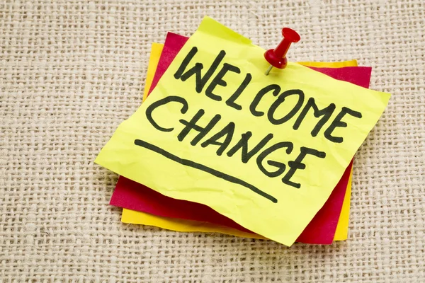 Welcome change — Stock Photo, Image