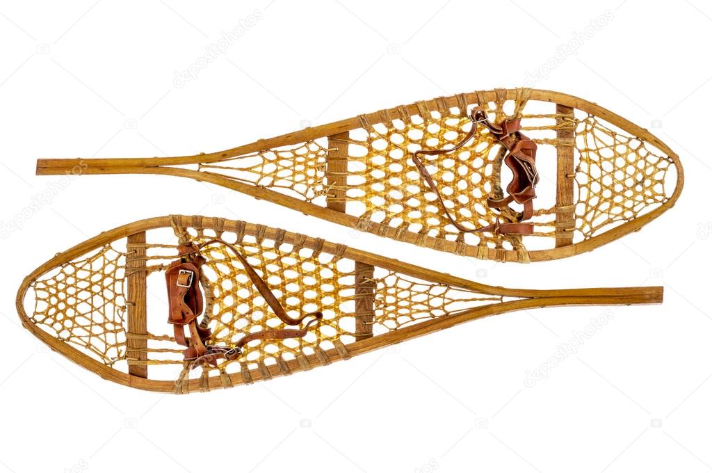 Vintage Huron snowshoes — Stock Photo © PixelsAway 62308327