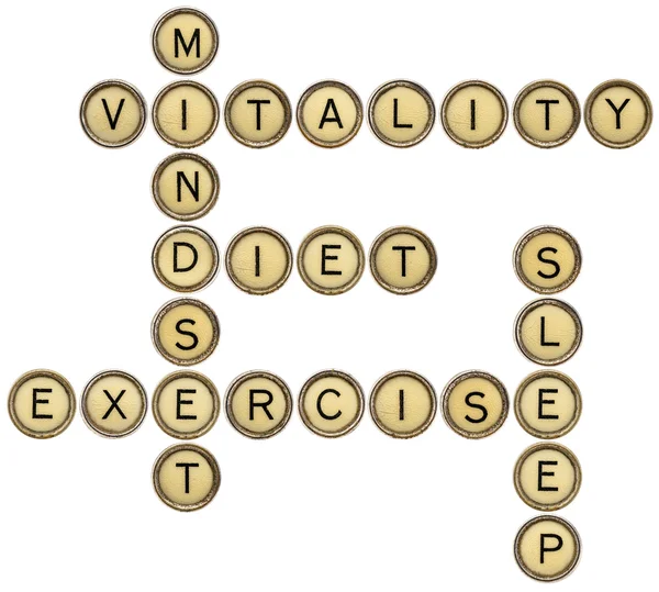 Vitality crossword — Stock Photo, Image