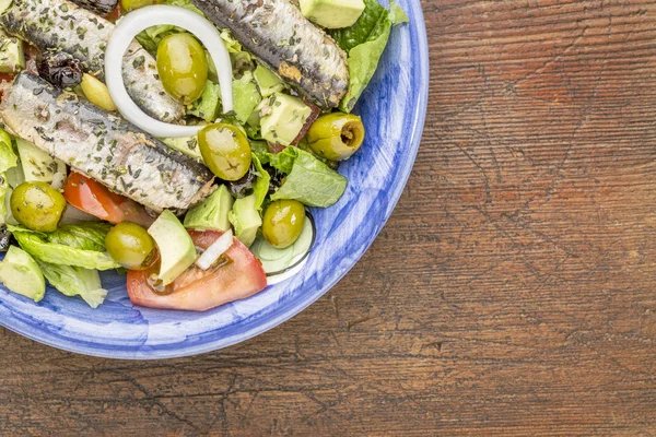 Salada de sardinha — Fotografia de Stock