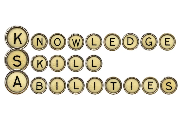 Wiedzy, umiejętności i zdolności — Zdjęcie stockowe