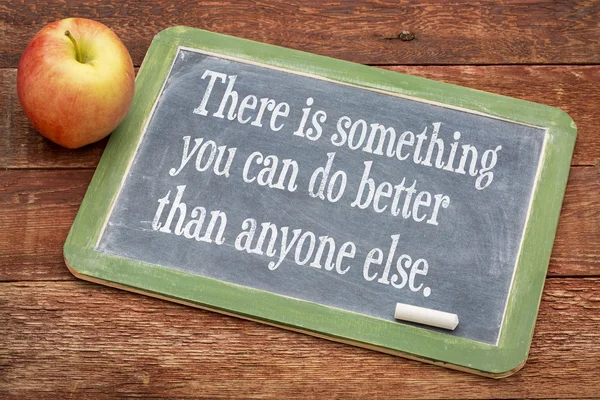 There is something you can do better ... — Stock Photo, Image