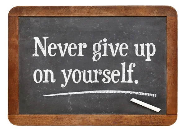 Nunca desista de si mesmo — Fotografia de Stock