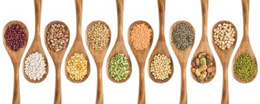 fasulye, mercimek ve bezelye koleksiyonu