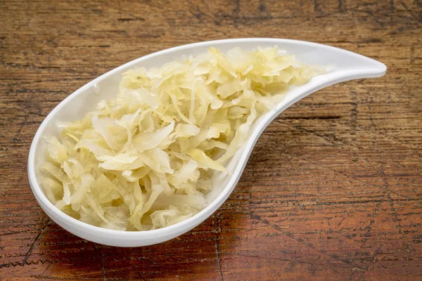 Schüssel Sauerkraut — Stockfoto