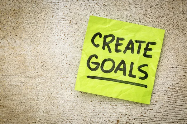 Create goals reminder — Stock Photo, Image