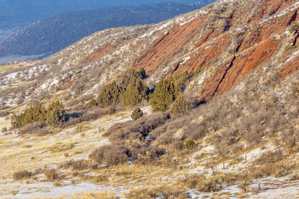 Formazioni di arenaria rossa nel nord del Colorado — Foto Stock