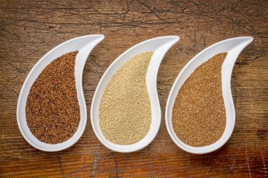 kaniwa, amaranth ve teff tahıl
