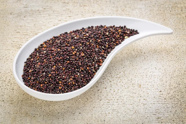 Grão de quinoa preto cultivado na Bolívia — Fotografia de Stock