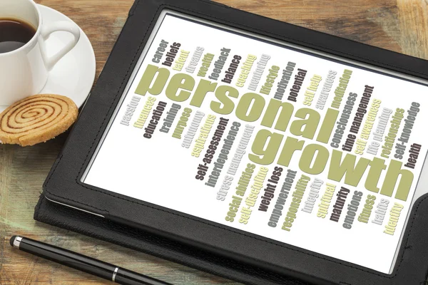 Personal growth word cloud — Stock Photo, Image