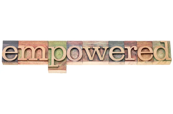 Empowered word typography — Stock Photo, Image