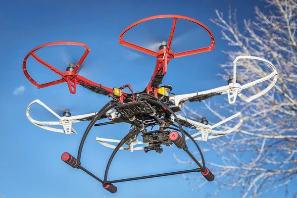 Repülő haexacopter drone — Stock Fotó