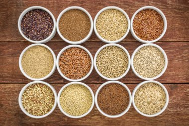 sağlıklı, ücretsiz gluten koleksiyonu tahıllar 
