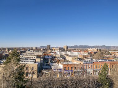 Fort Collins hava cityscape
