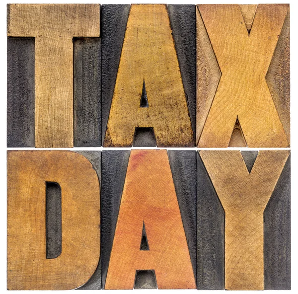 Tax day - concetto finanziario — Foto Stock