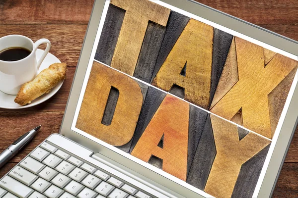 Tax day - concetto finanziario — Foto Stock