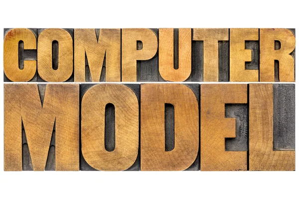 Computer model typography — Stock Photo, Image