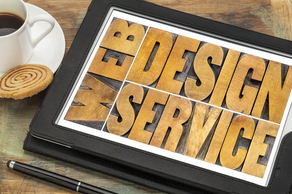 Web design usług Typografia — Zdjęcie stockowe