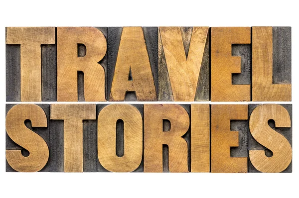 Travel stories typography — Stock Photo, Image