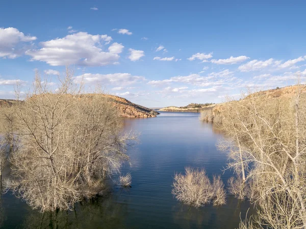 Luftaufnahme des Sees in Colorado — Stockfoto