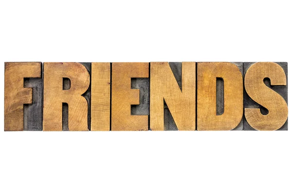 Friends word typography — Stock Photo, Image