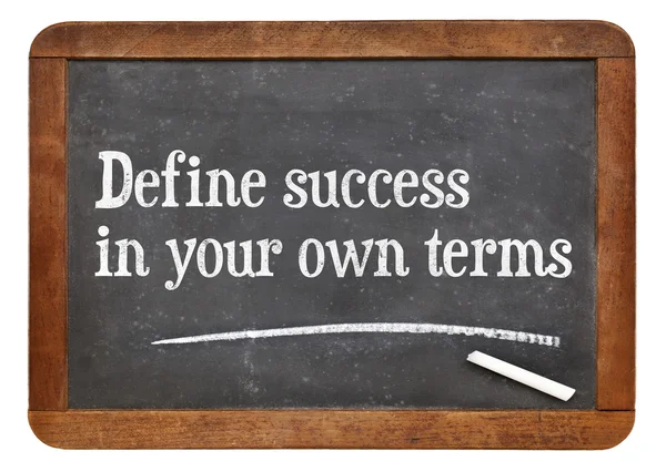 Define success in your own terms — Stock Photo, Image