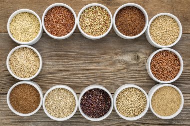 sağlıklı, ücretsiz gluten koleksiyonu tahıllar 