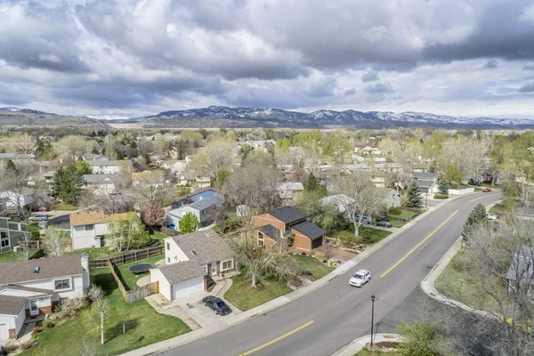 Vista aerea di Fort Collins, Colorado — Foto Stock