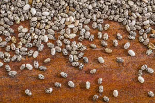 Chia seeds close up background — Stock Photo, Image