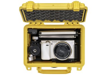Wateroof durumda dijital fotoğraf makinesi