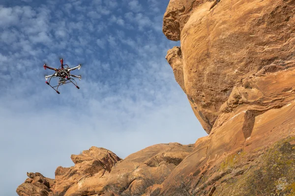 空中 hexacopter ドローン — ストック写真