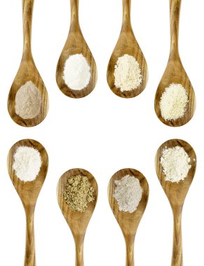 gluten ücretsiz un kaşık koleksiyonu