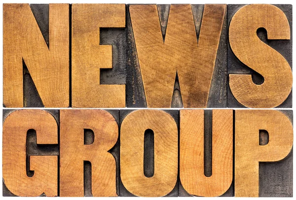 Newsgroup parola tipografia — Foto Stock