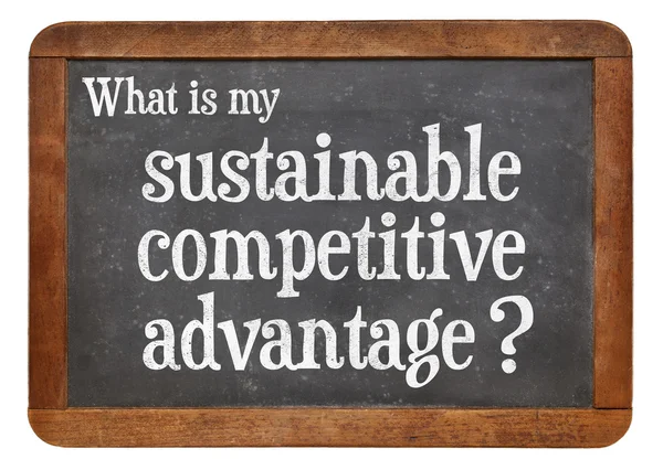Έννοια βιώσιμο ανταγωνιστικό πλεονέκτημα — Φωτογραφία Αρχείου