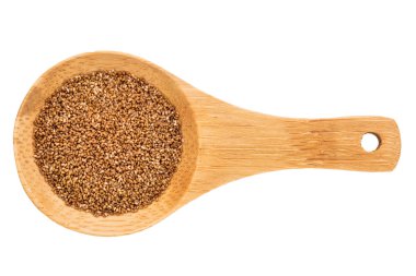 tahta kaşık üzerinde Teff tahıl