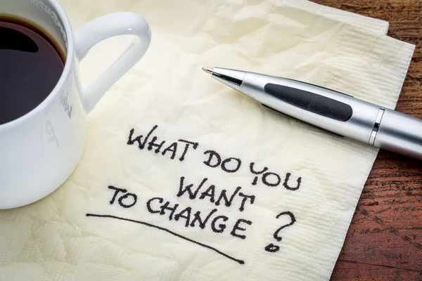 What do you want to change? — Stock Photo, Image