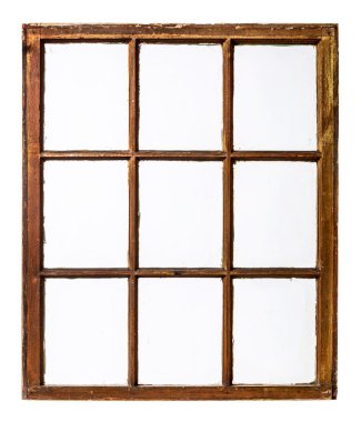Vintage kanat pencere paneli