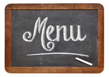 Menü blackboard işareti