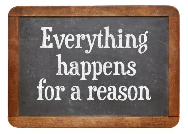 Everything  happens for a reason clipart