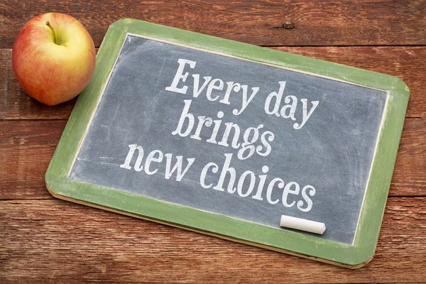 Every day brings new choices — Stock Photo, Image
