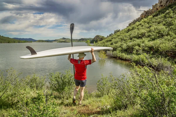 Stand up paddling (Sup) i Colorado — Stockfoto