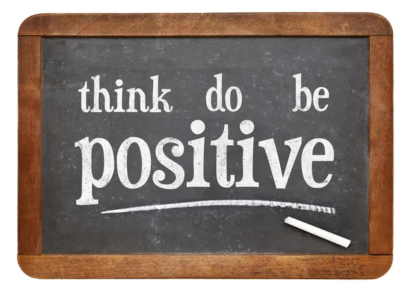 Think, do, be positive motivational concept — 图库照片