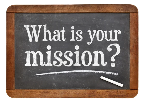 What is your mission question on blackboard — Stockfoto