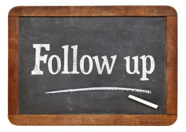 Follow up - customer service concept