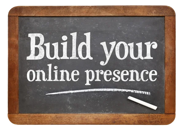 stock image Build your online presence