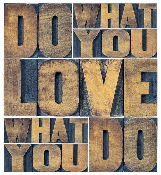 Do what you love word abstract — Stock Photo, Image