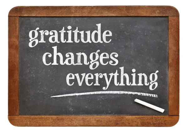 La gratitudine cambia tutto — Foto Stock
