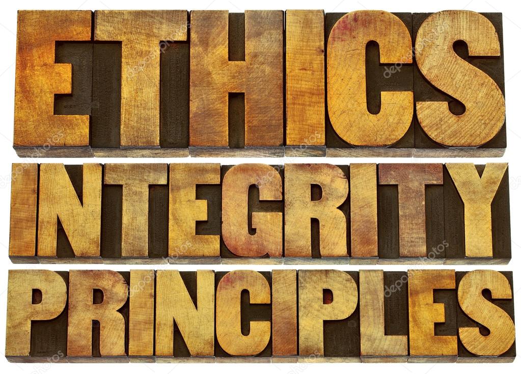 ethics, integrity and principles in wood type