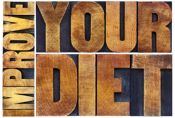 Improve your diet typography — Stock Photo, Image