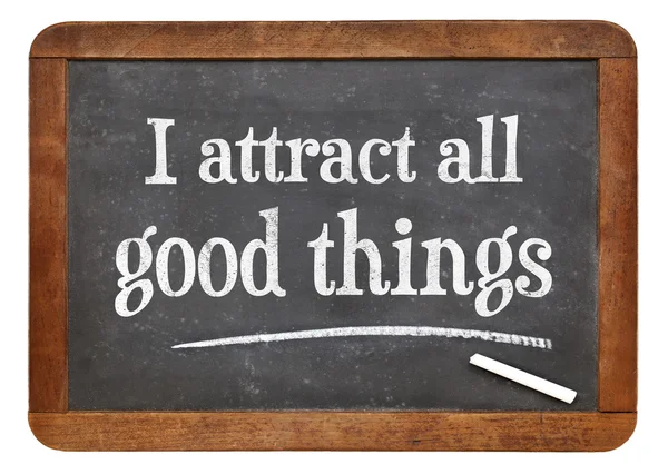I attract all good things - affirmation — Stock Photo, Image